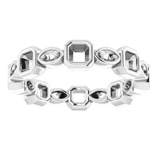 Accented Bezel-Set Eternity Band         view 3