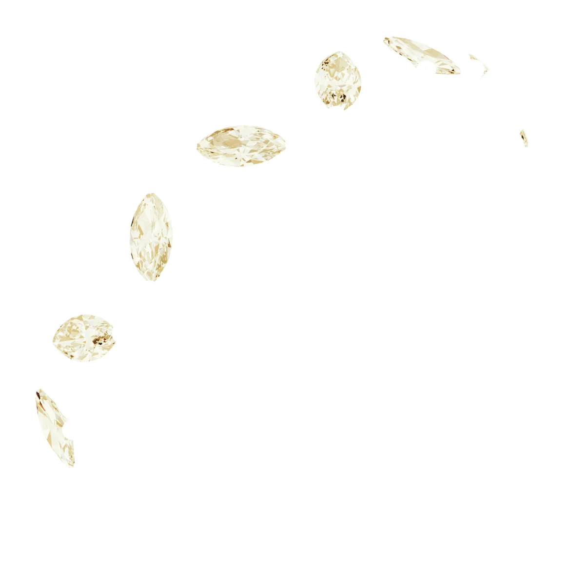 Scattered Anniversary Band   band in 14K White Gold | Haejin Jewelry Brooklyn