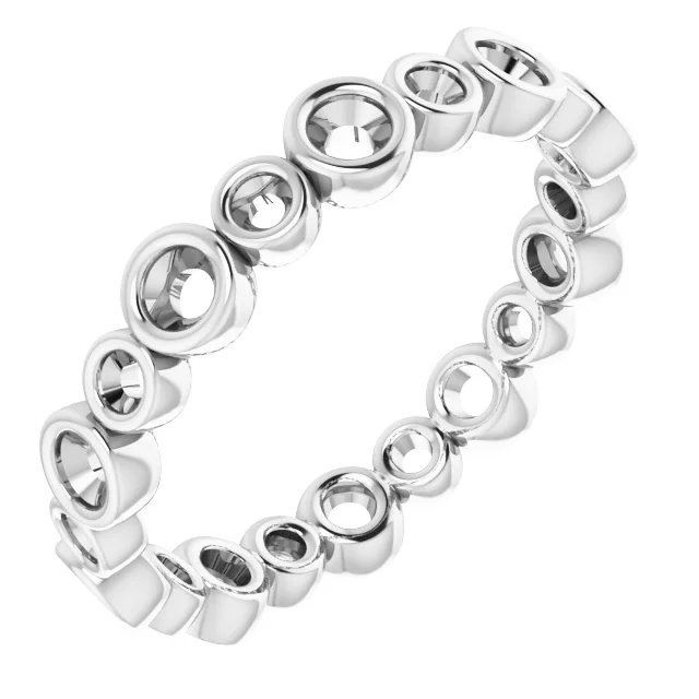 Bezel-Set Eternity Band   engagement ring setting