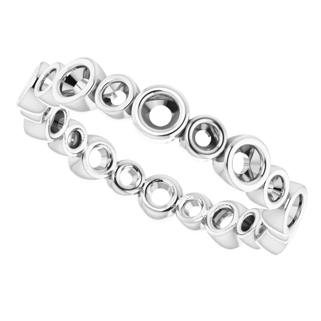 Bezel-Set Eternity Band   view 5