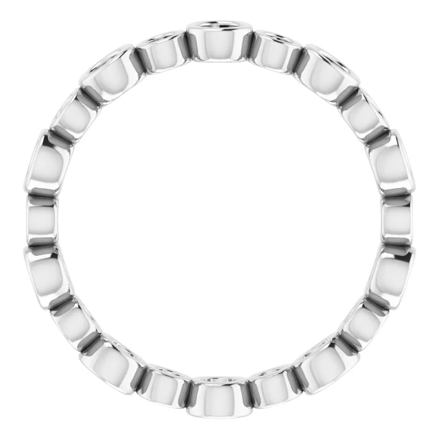 Bezel-Set Eternity Band   view 2
