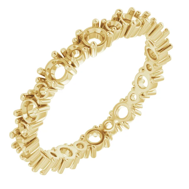 Accented Eternity Band           band in 14K White Gold | Haejin Jewelry Brooklyn