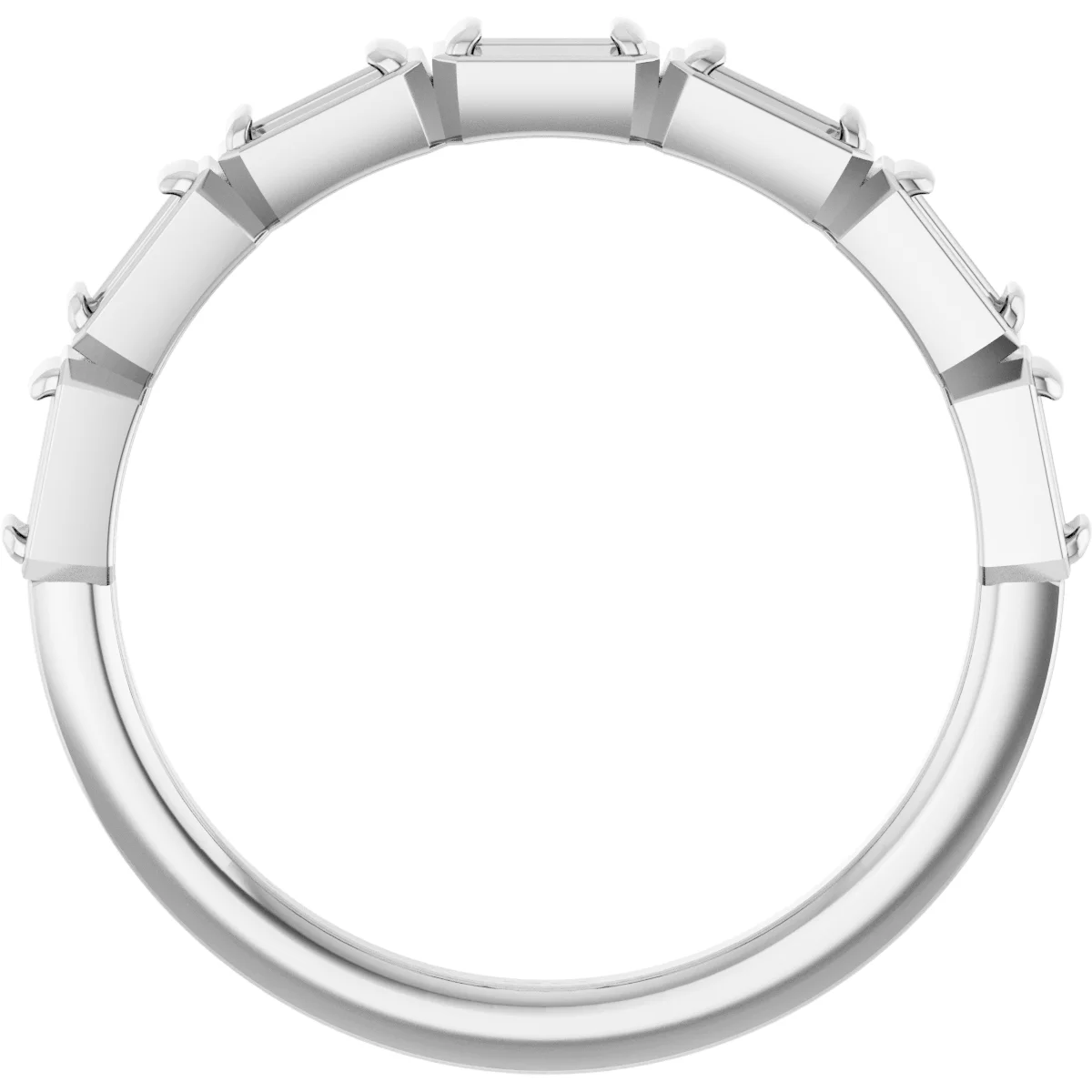Bezel-Set Anniversary Band view 2