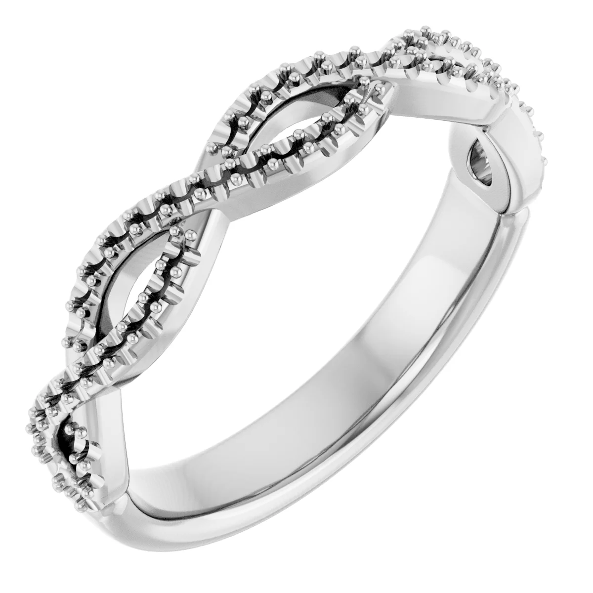 Low Arc band in 14K White Gold | Haejin Jewelry Brooklyn