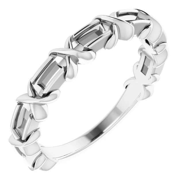 Criss-Cross Anniversary Band     engagement ring setting