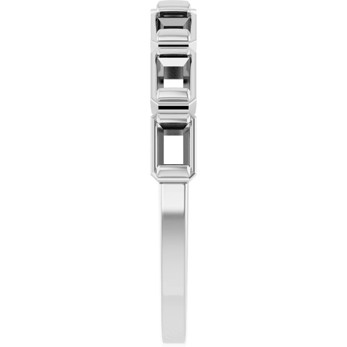 Bezel-Set Anniversary Band view 4