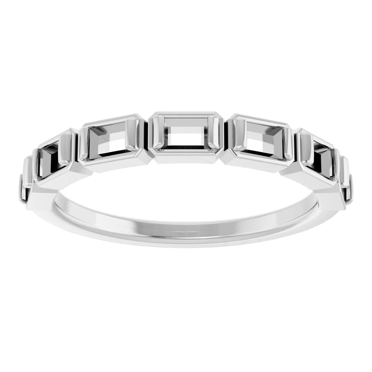 Bezel-Set Anniversary Band view 3