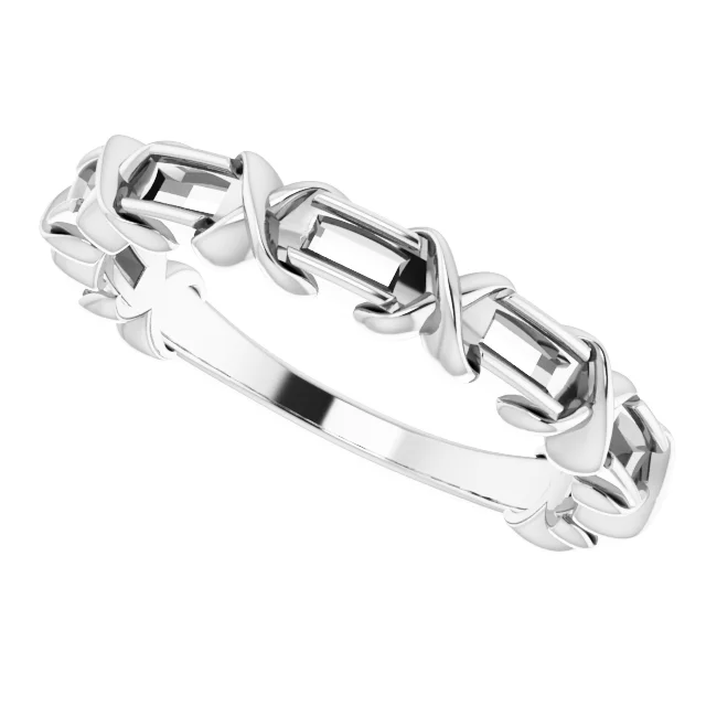 Criss-Cross Anniversary Band     view 5