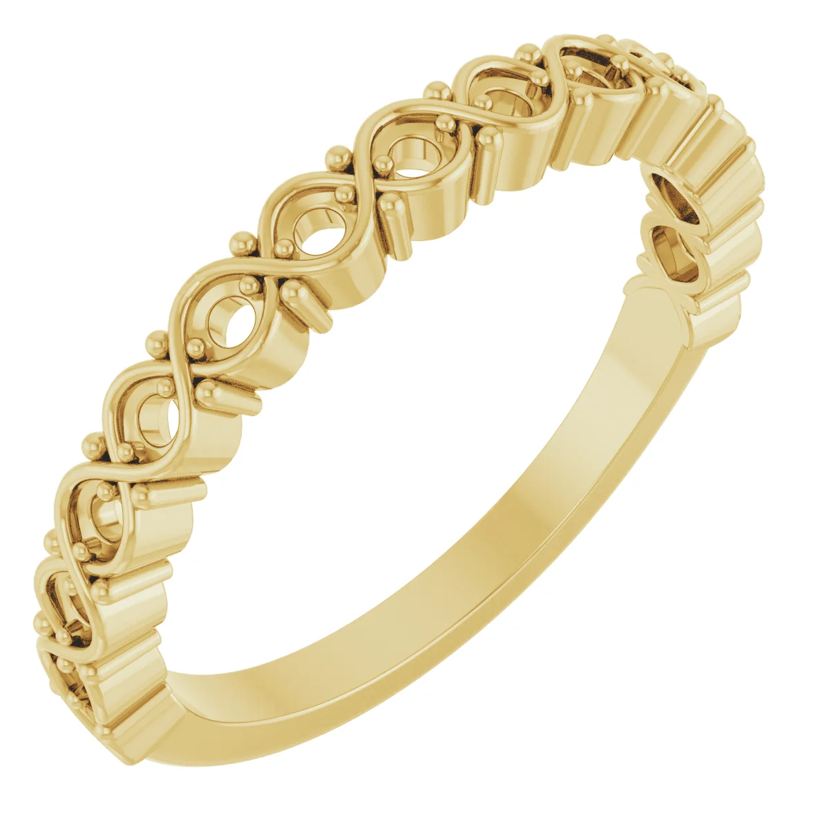 Low Arc band in 14K White Gold | Haejin Jewelry Brooklyn