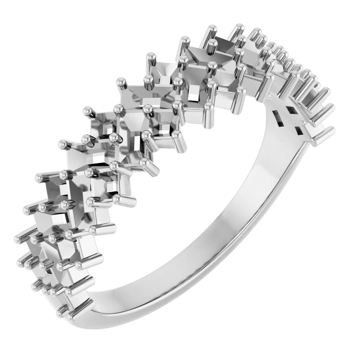 Long Bond engagement ring setting