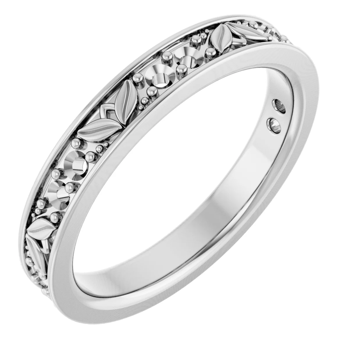 Floral Anniversary Band   engagement ring setting