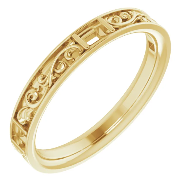 Long Bond band in 14K White Gold | Haejin Jewelry Brooklyn
