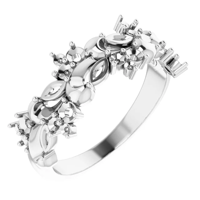 Long Bond engagement ring setting