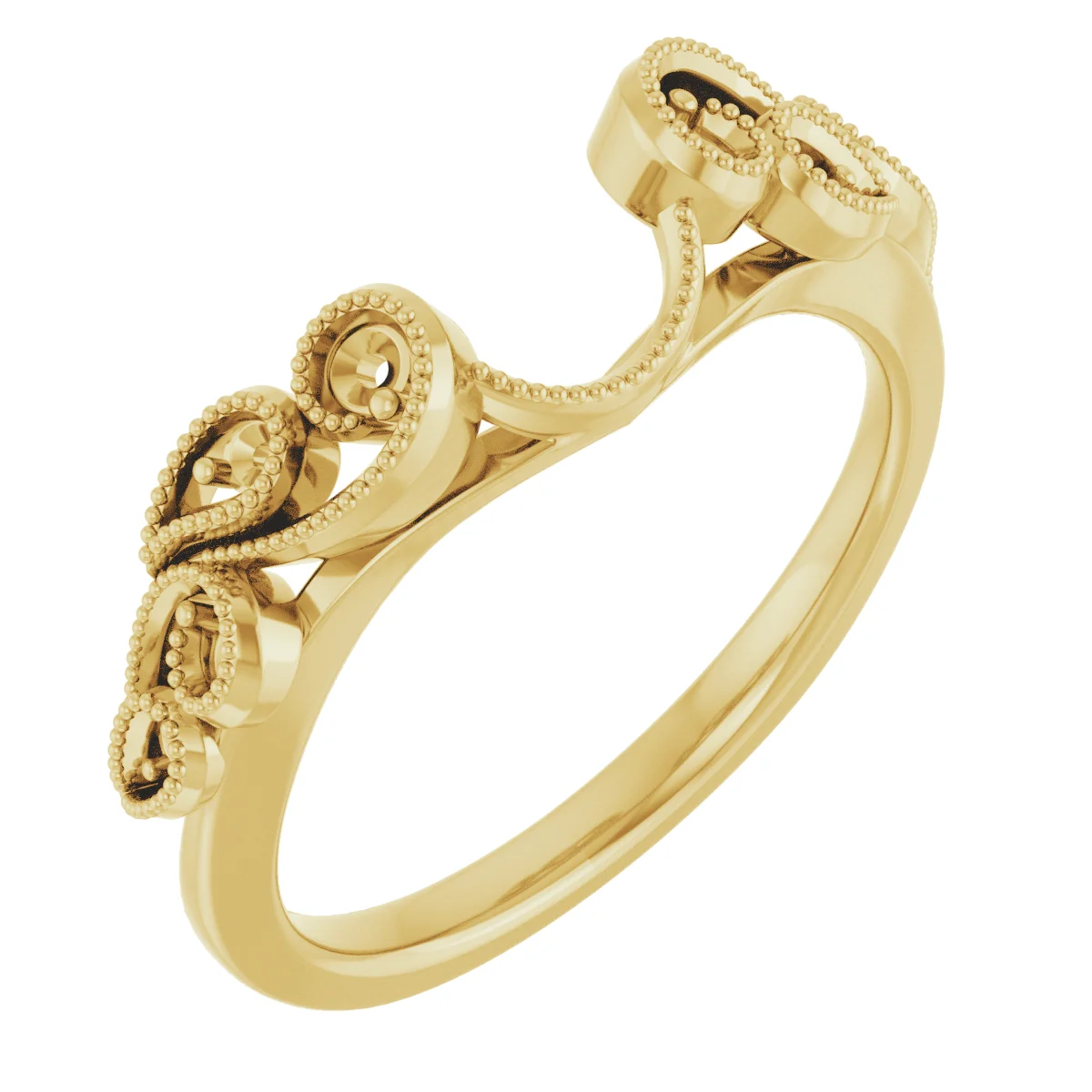 Wind Round band in 14K Yellow Gold | Haejin Jewelry Brooklyn