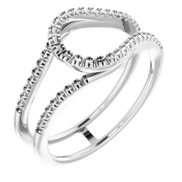 Close Guard band in 14K White Gold | Haejin Jewelry Brooklyn