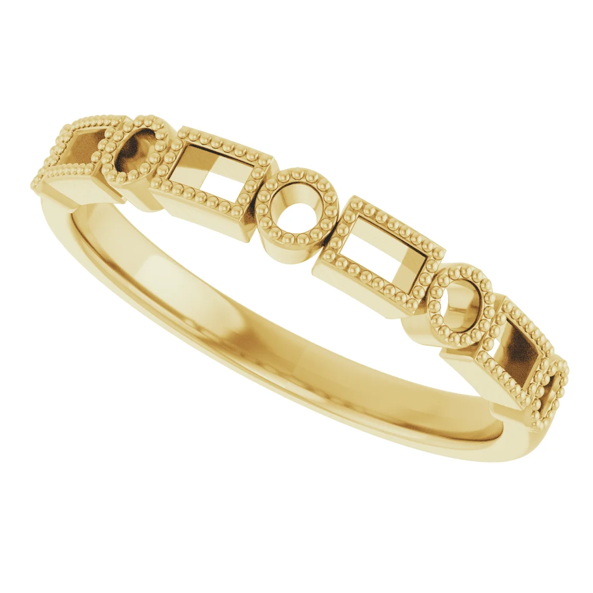 Beaded Multi-Shape Anniversary Band view 5