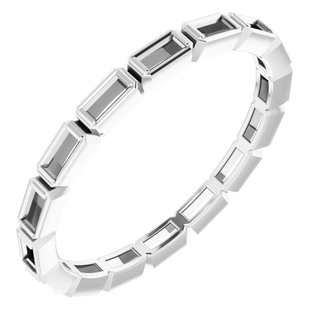 Bezel-Set Eternity Band    engagement ring setting