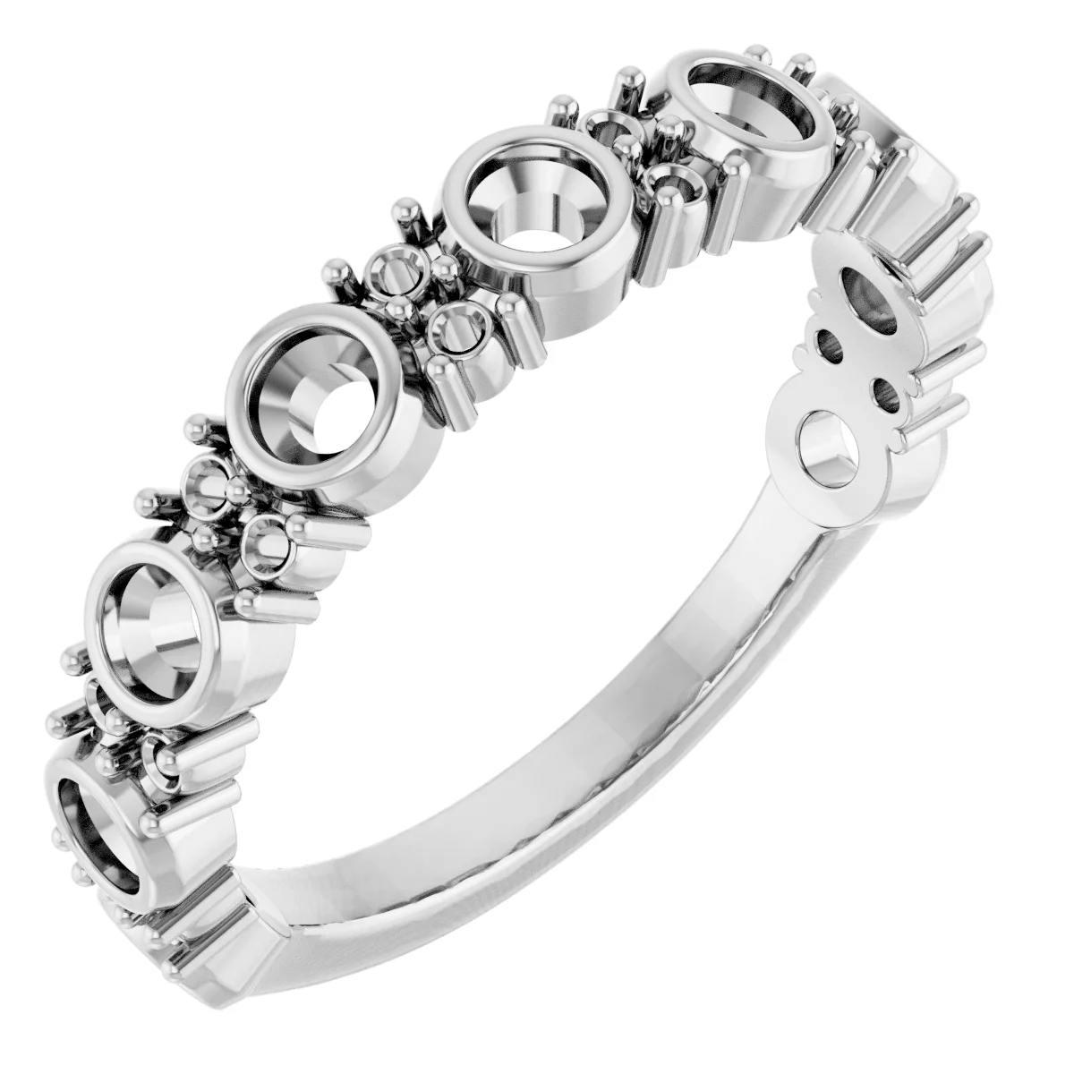 Long Bond engagement ring setting