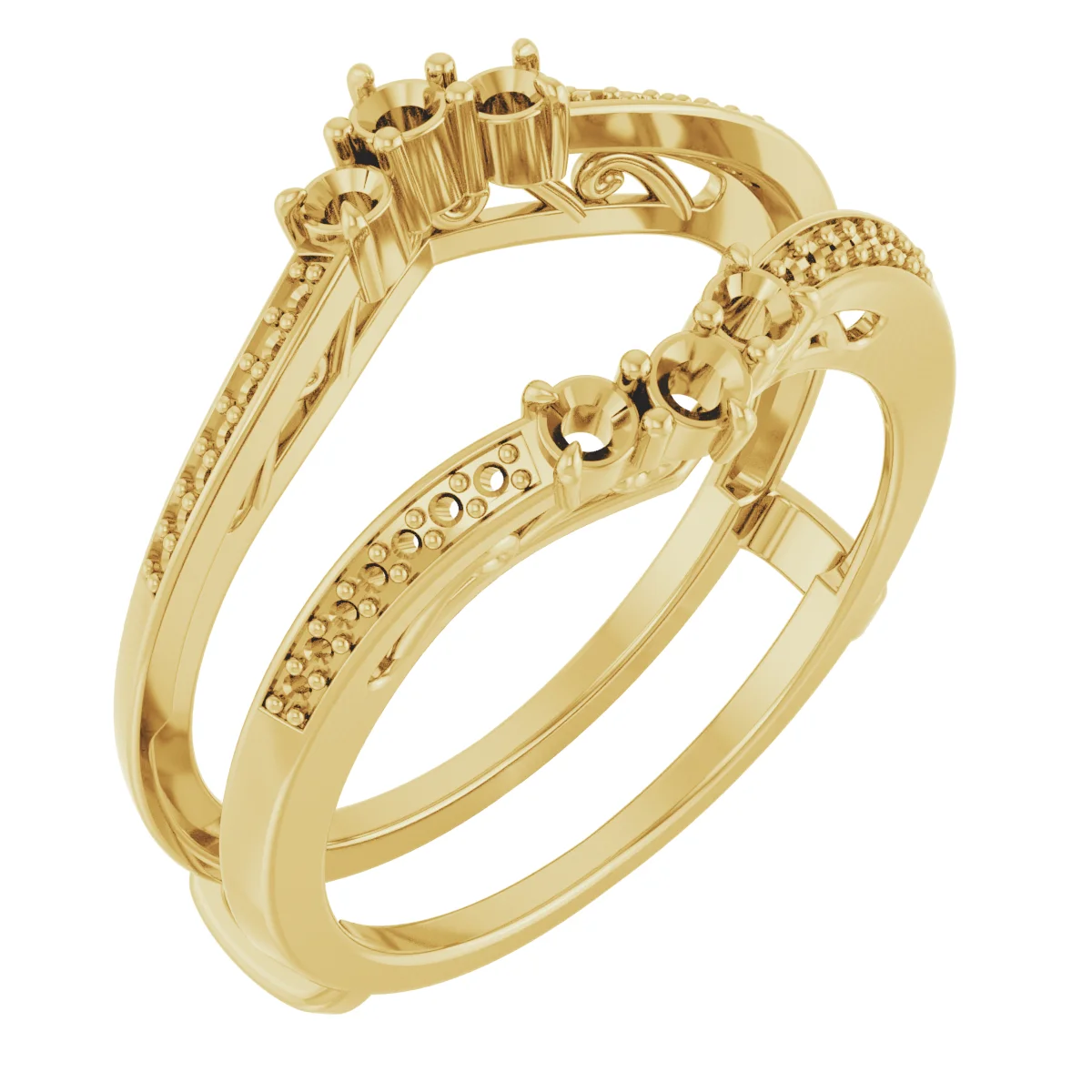 Close Guard band in 14K White Gold | Haejin Jewelry Brooklyn