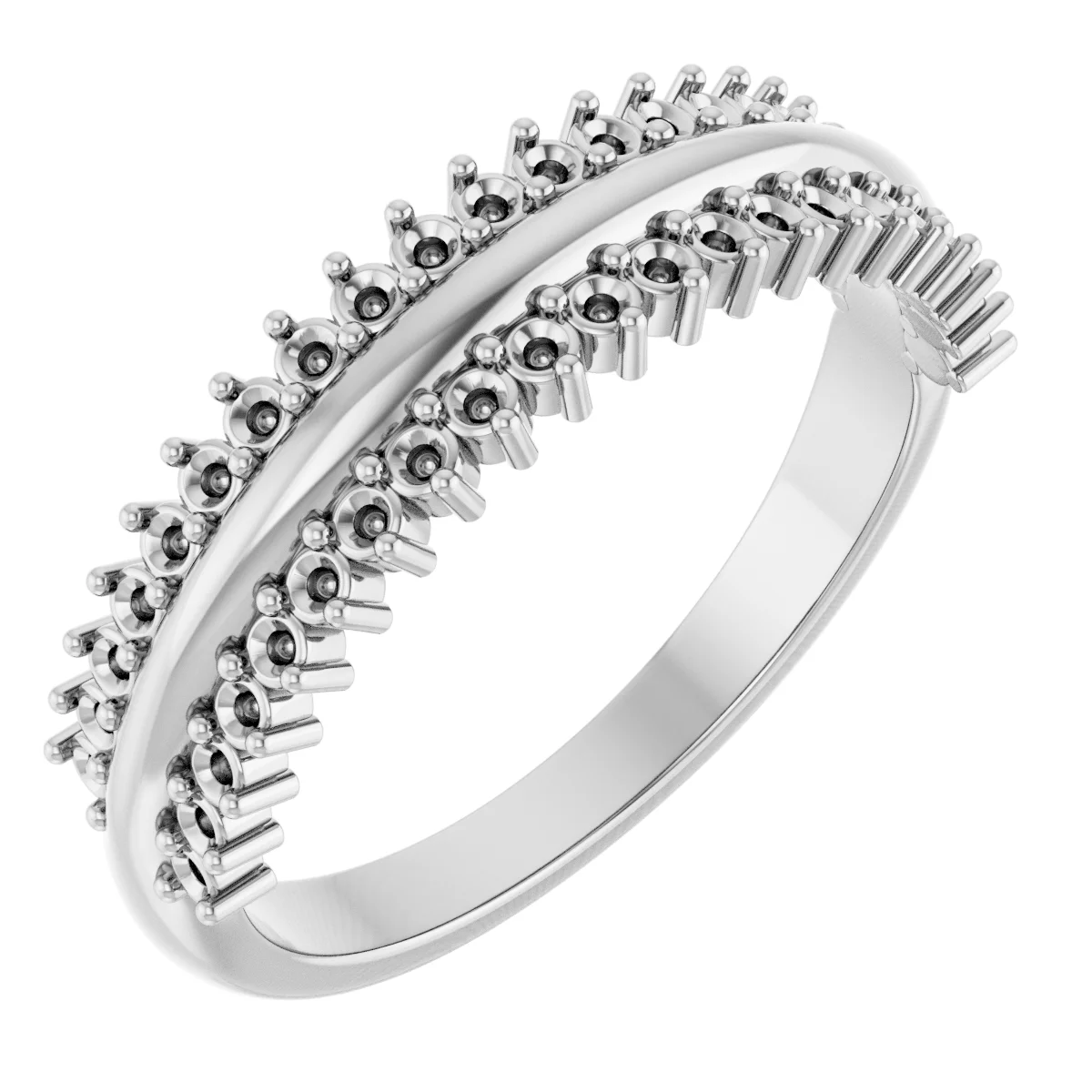 Long Bond engagement ring setting