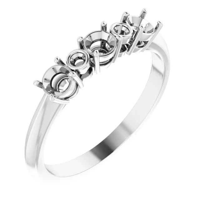 Long Bond engagement ring setting