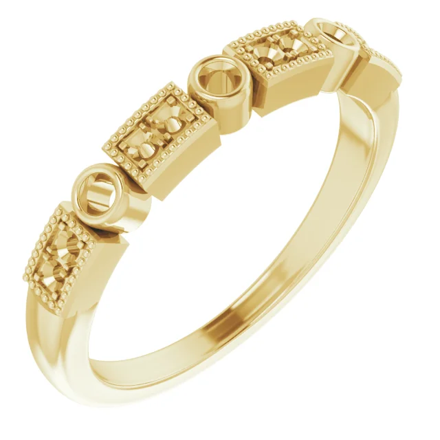 Long Bond band in 14K White Gold | Haejin Jewelry Brooklyn
