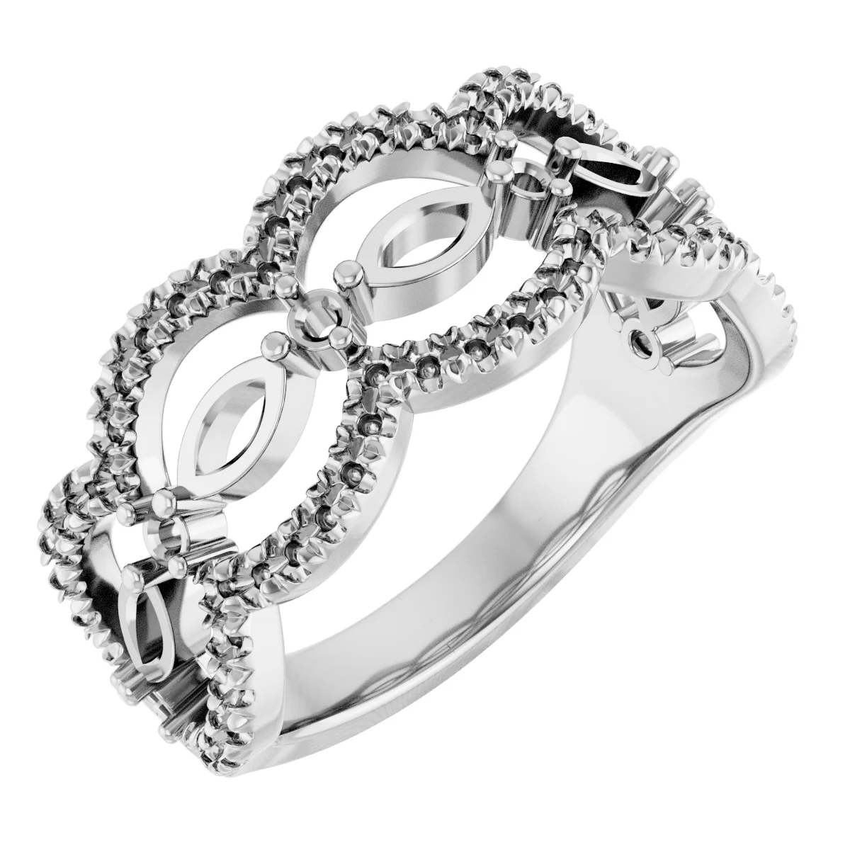 Long Bond engagement ring setting