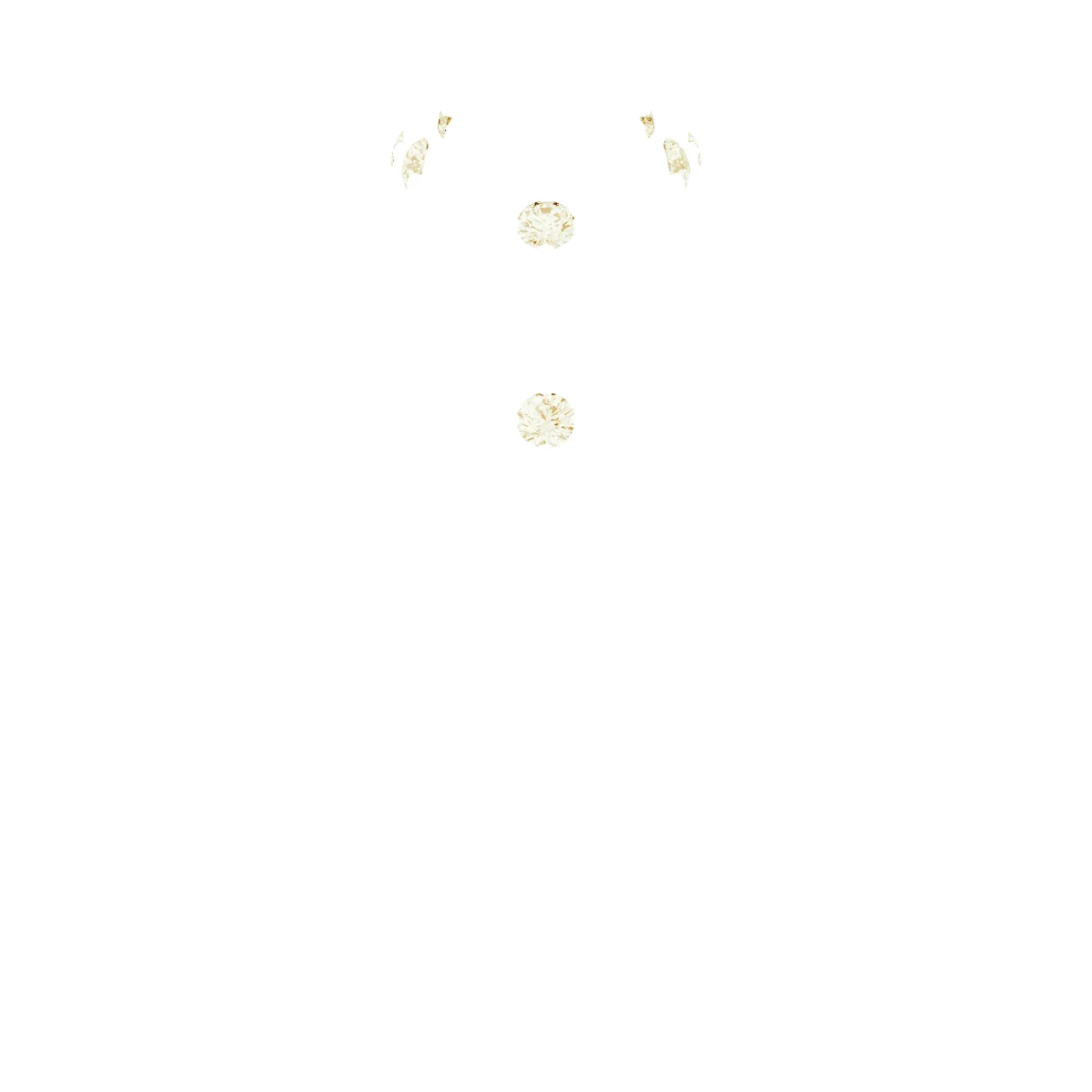 Three-Stone Vintage-Inspired Anniversary Band   view 4
