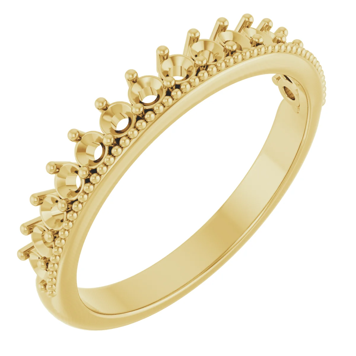 Crown Anniversary Band        band in 14K White Gold | Haejin Jewelry Brooklyn