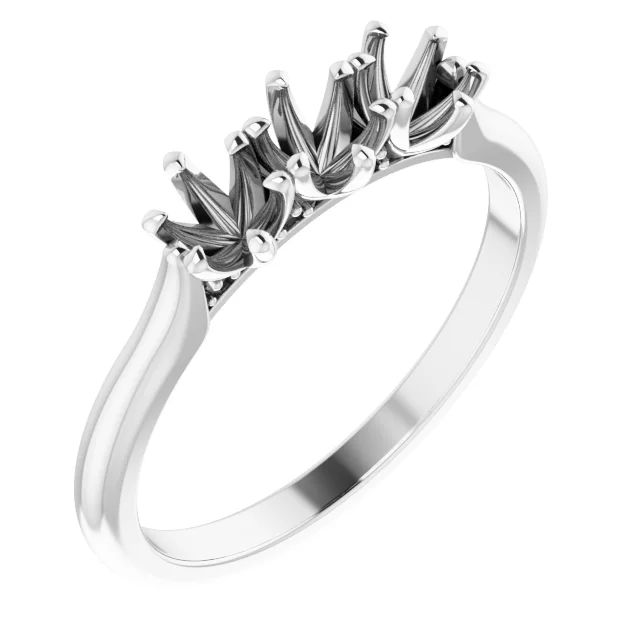 Three Points engagement ring setting
