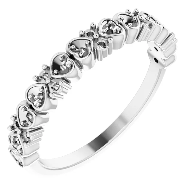 Heart Anniversary Band     engagement ring setting