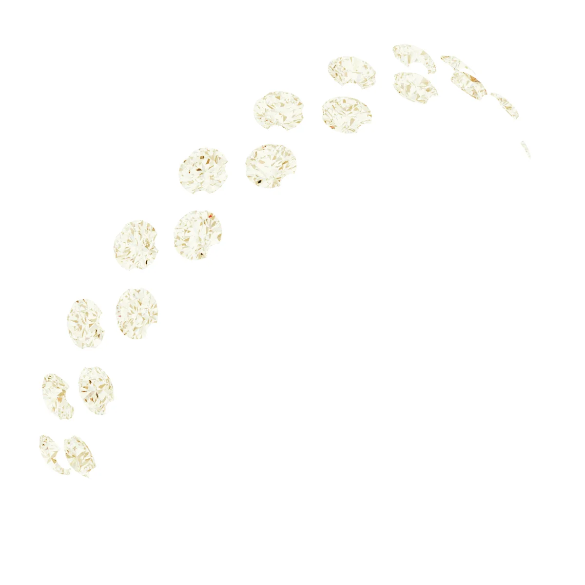 Scattered Anniversary Band         band in 14K White Gold | Haejin Jewelry Brooklyn