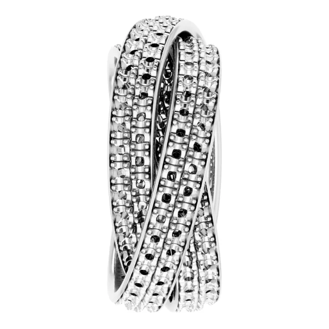 3-Piece Rolling Eternity Band view 4