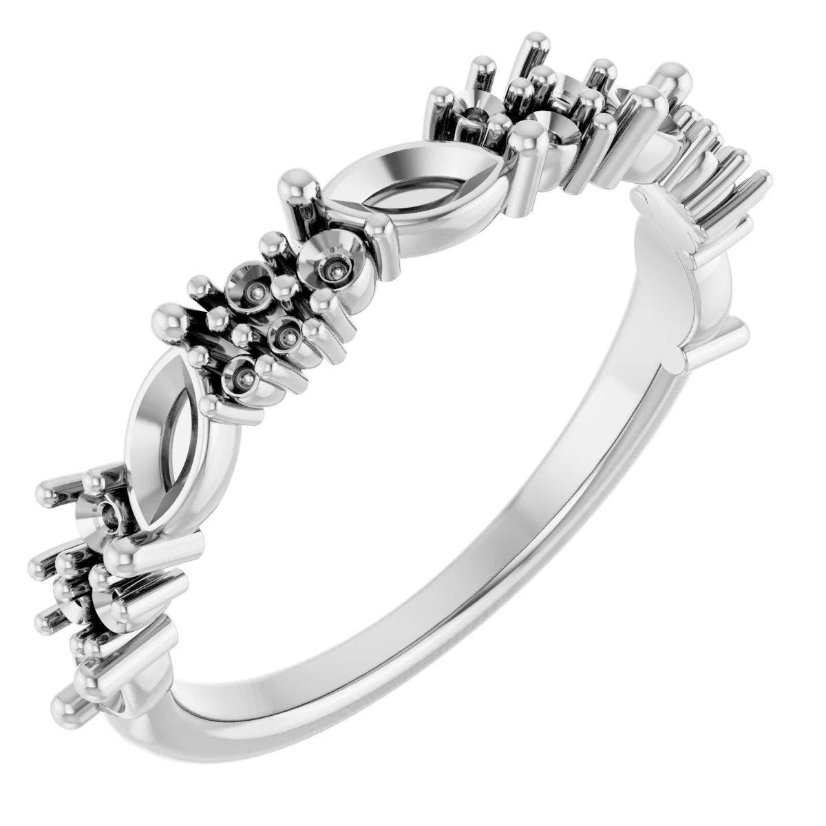 Long Bond engagement ring setting