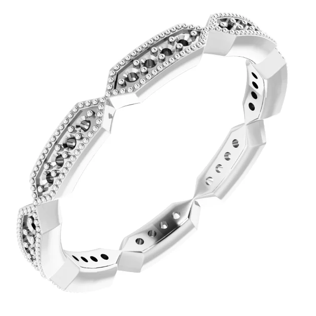 First Light band in 14K White Gold | Haejin Jewelry Brooklyn