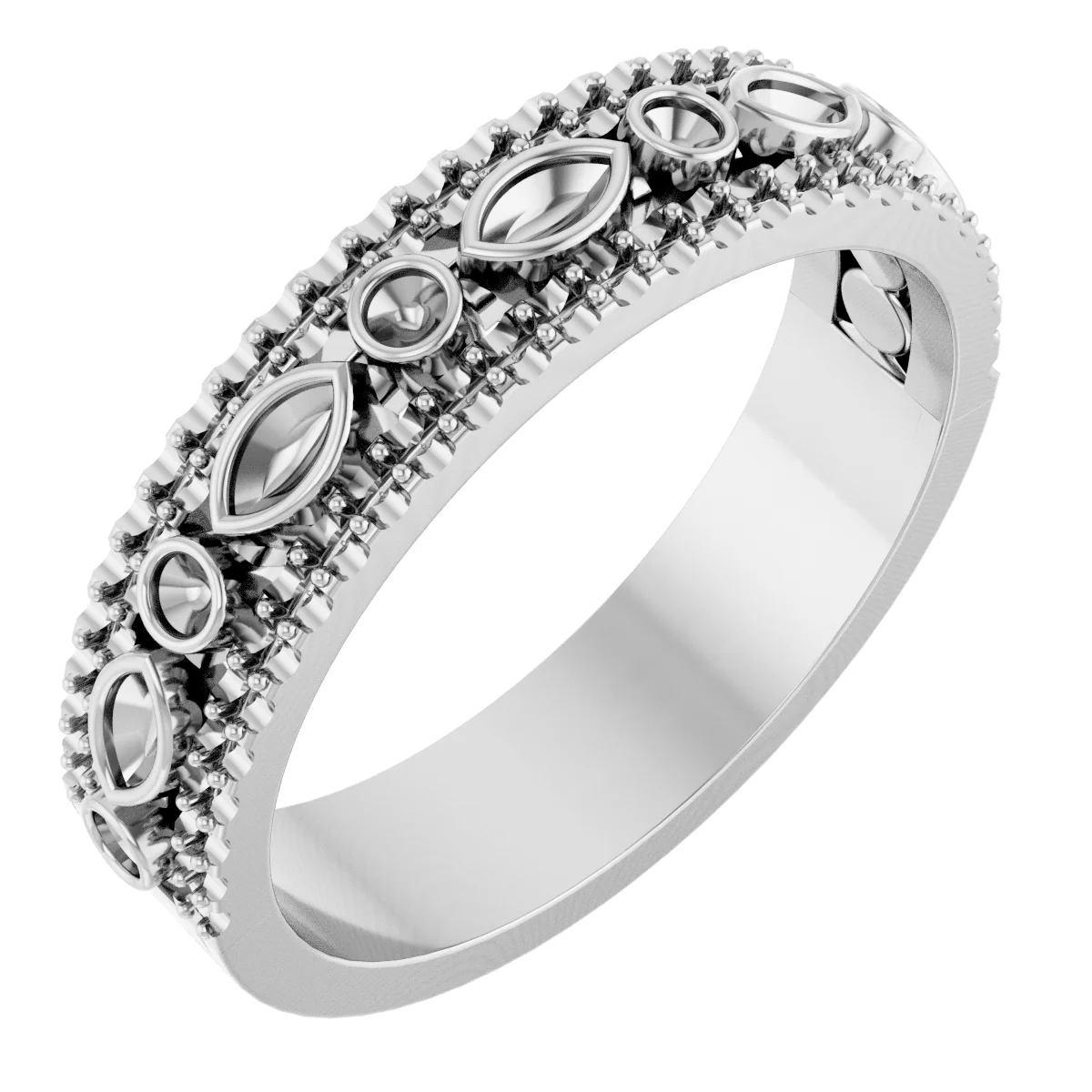 Long Bond engagement ring setting