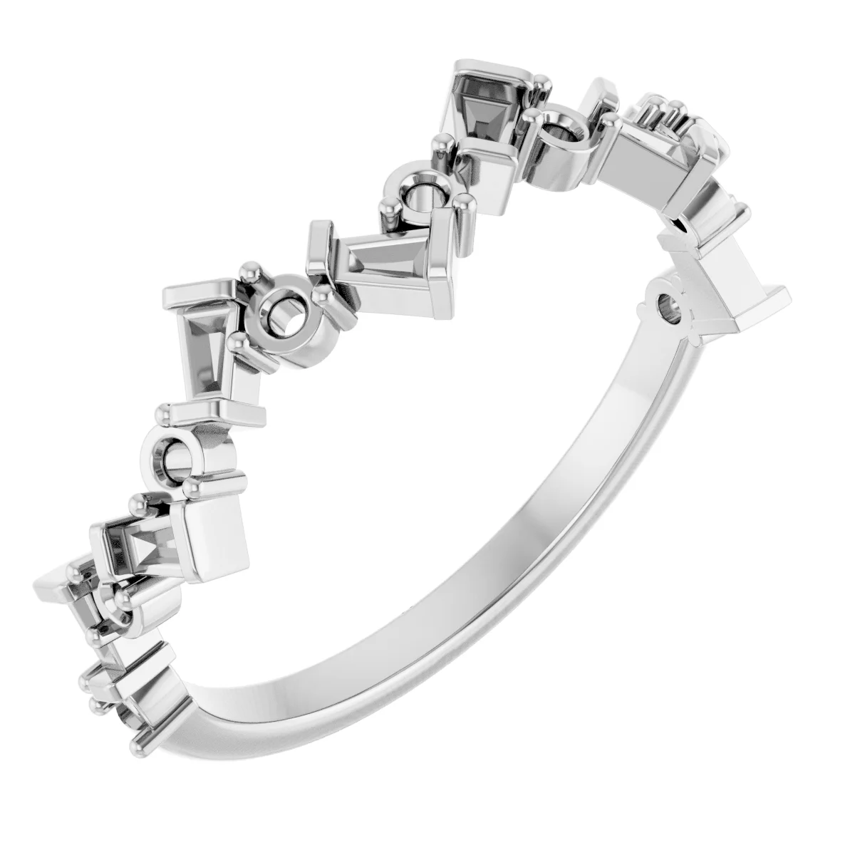 Long Bond engagement ring setting
