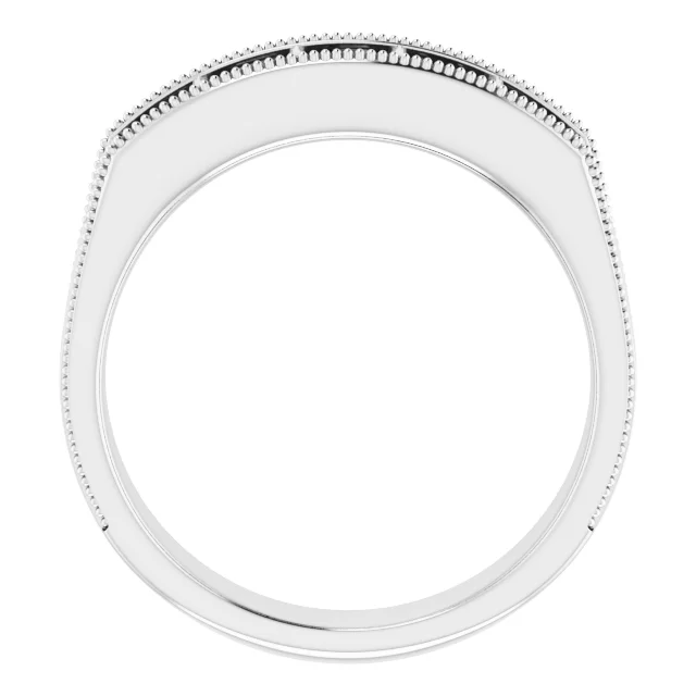 Five-Stone Milgrain Band view 2