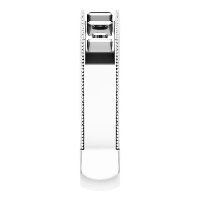 Five-Stone Milgrain Band view 4
