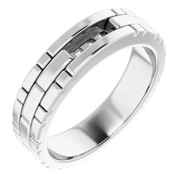 Three-Stone Band engagement ring setting
