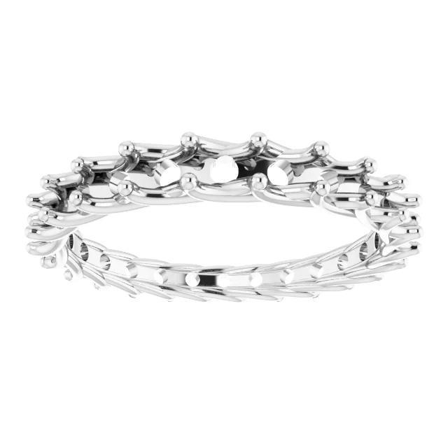 Woven-Design Graduated Eternity Band view 3
