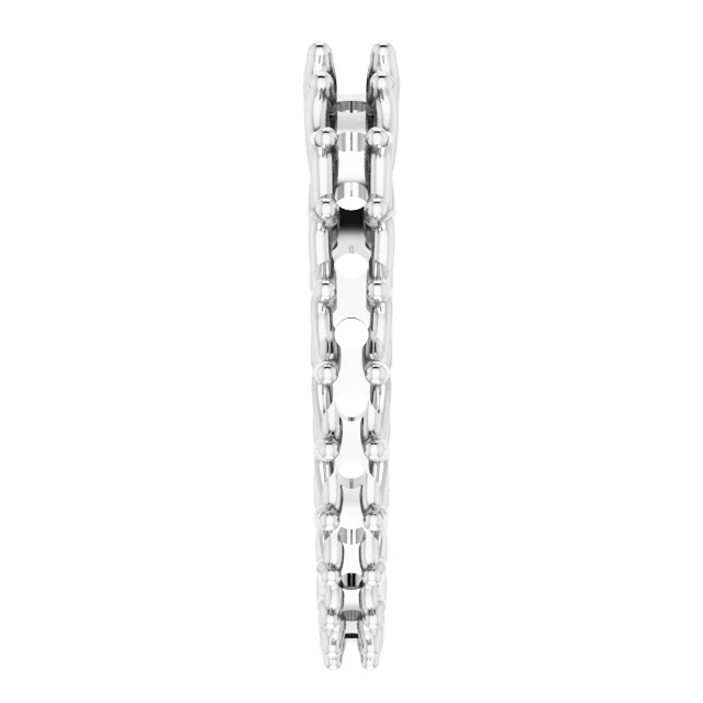 Woven-Design Graduated Eternity Band view 4