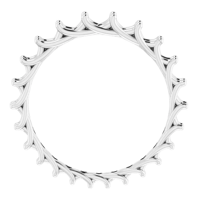 Woven-Design Graduated Eternity Band view 2