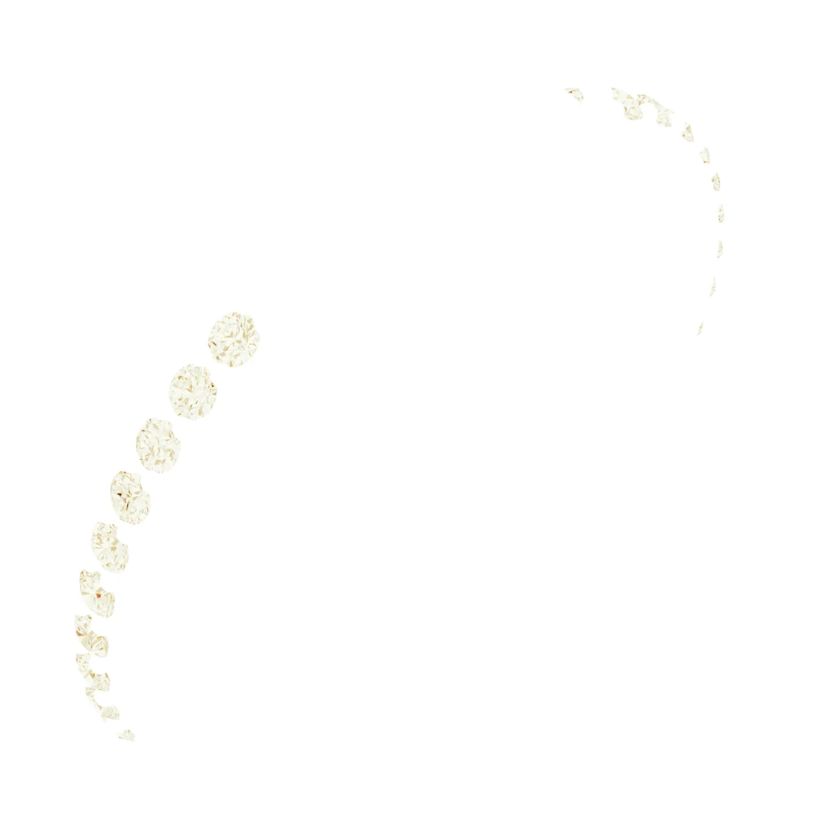 Three Points band in 14K White Gold | Haejin Jewelry Brooklyn