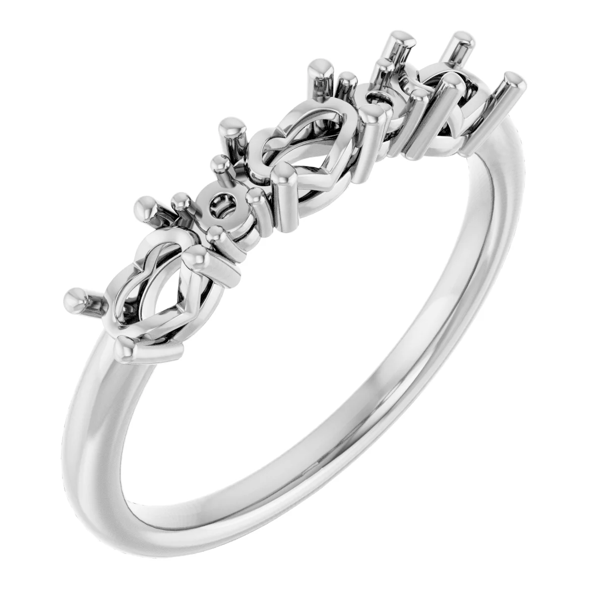 Long Bond engagement ring setting