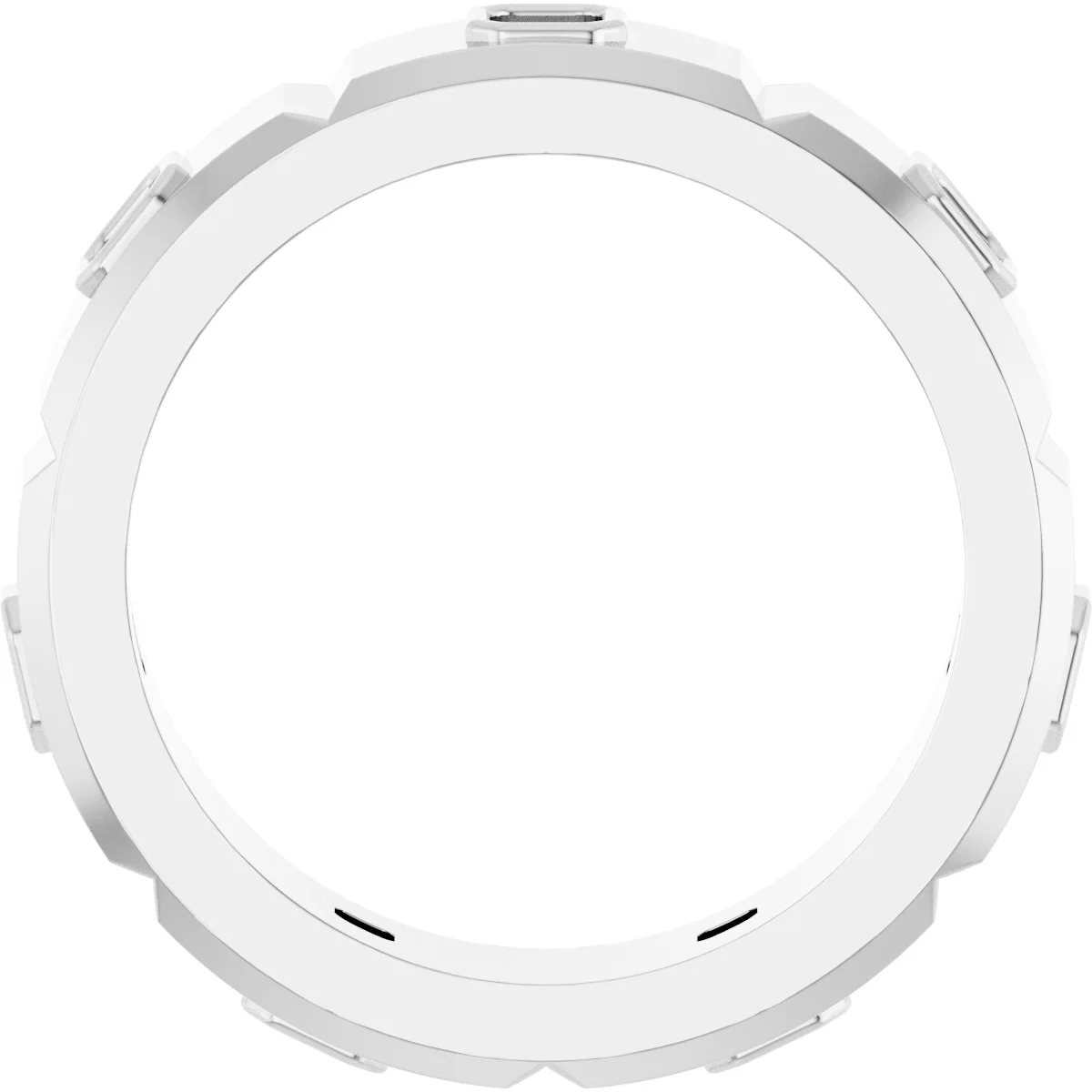 Bezel-Set Beveled-Edge Geometric Band view 2