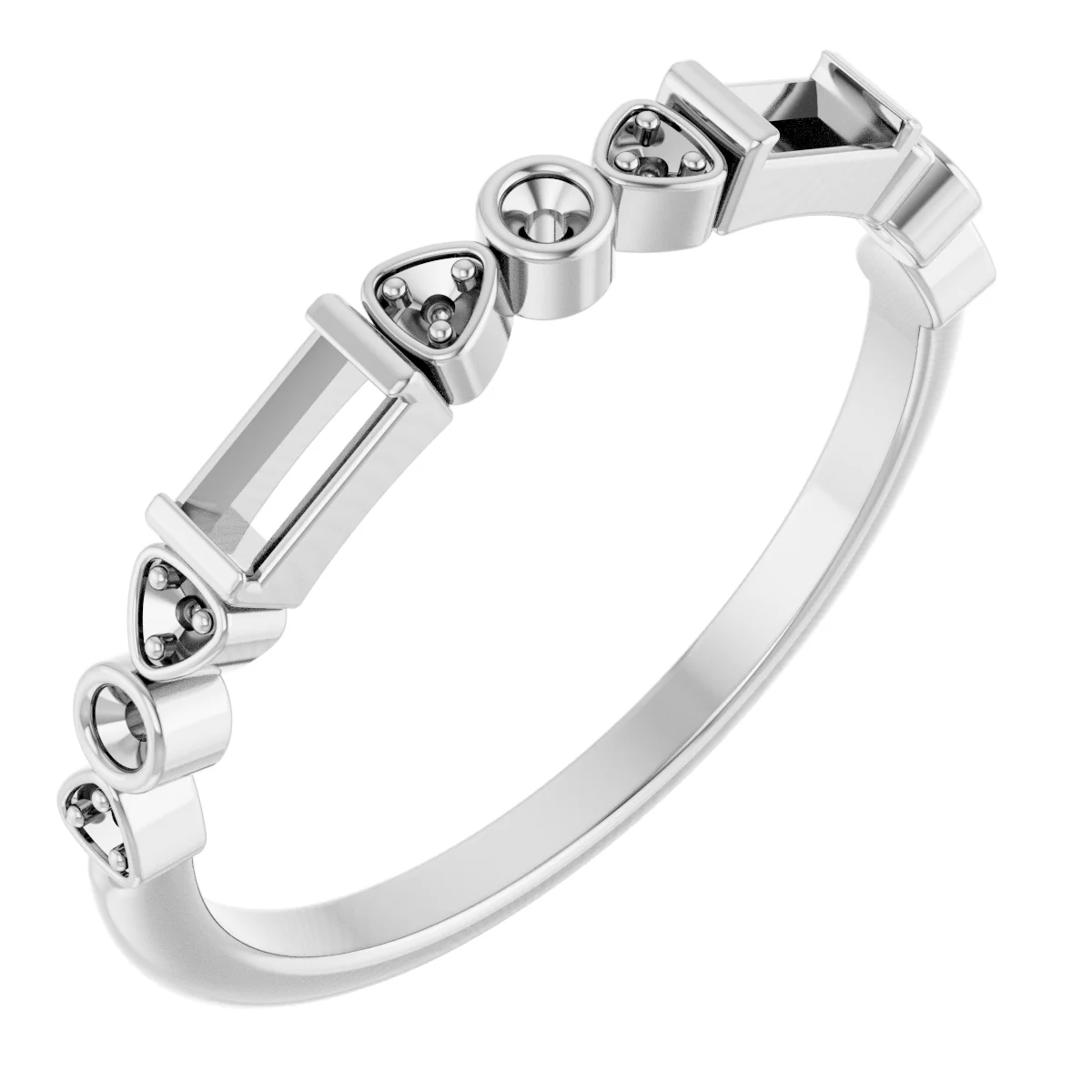 Long Bond engagement ring setting