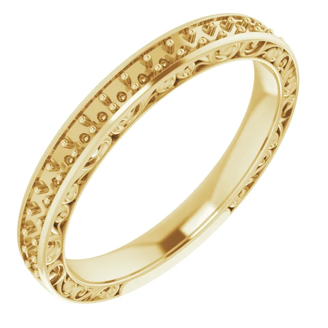 Soft Form band in 14K White Gold | Haejin Jewelry Brooklyn