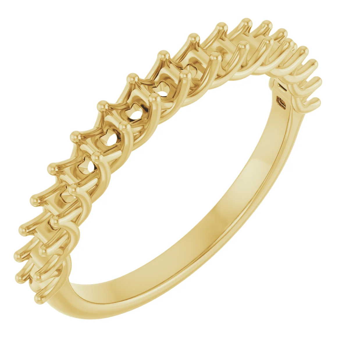 Woven-Design Anniversary Band band in 14K White Gold | Haejin Jewelry Brooklyn
