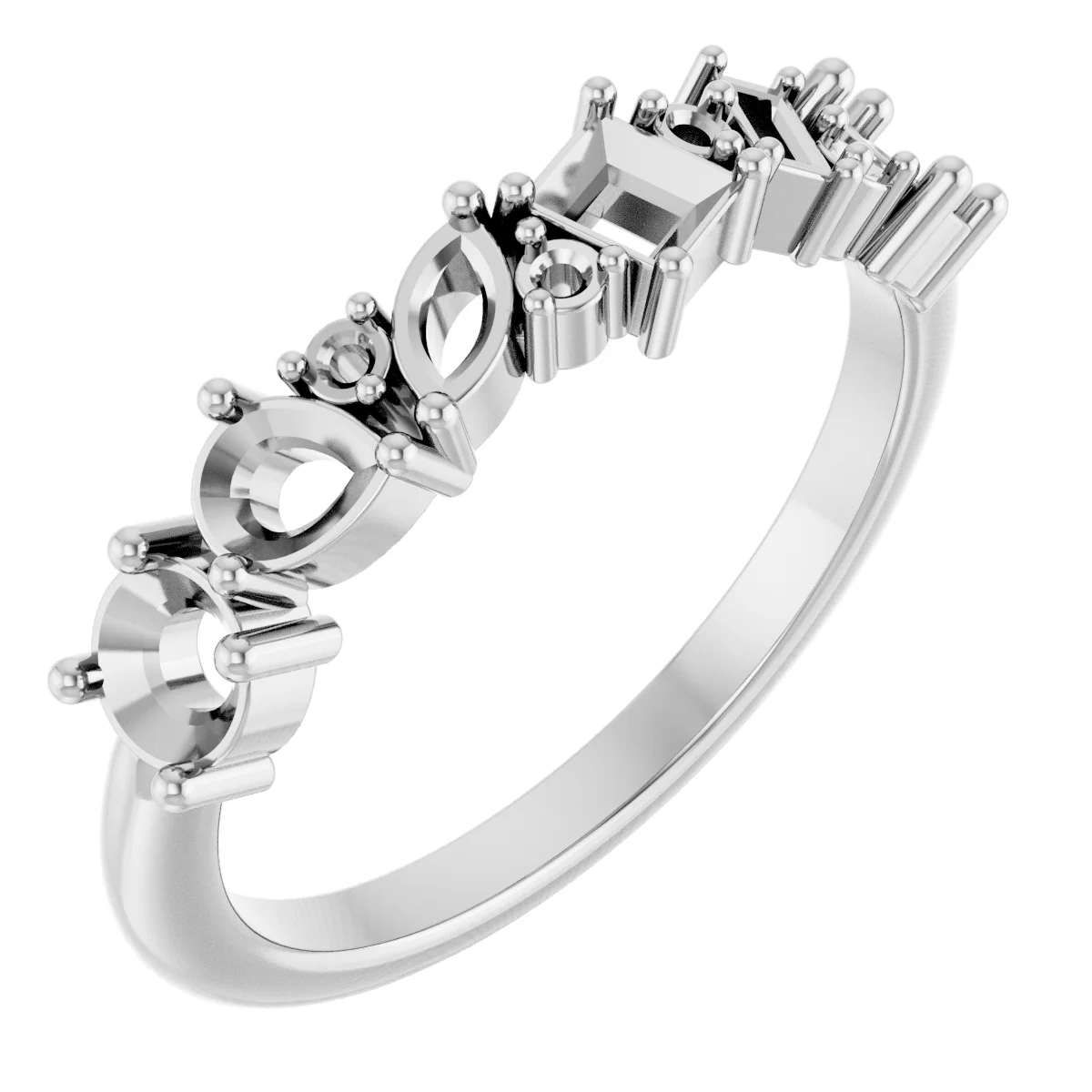 Long Bond engagement ring setting
